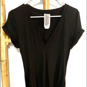 Free People Black Bodysuit Sz. M